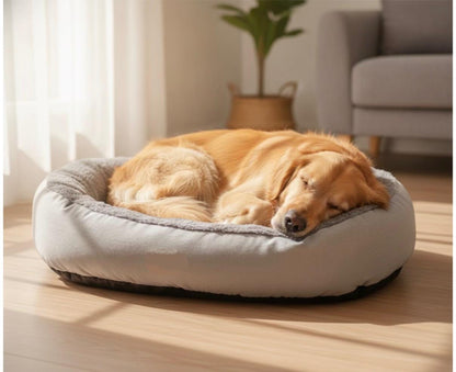 Soft Oval Comfortable Plush Pet Bed - 40 x 50 cm