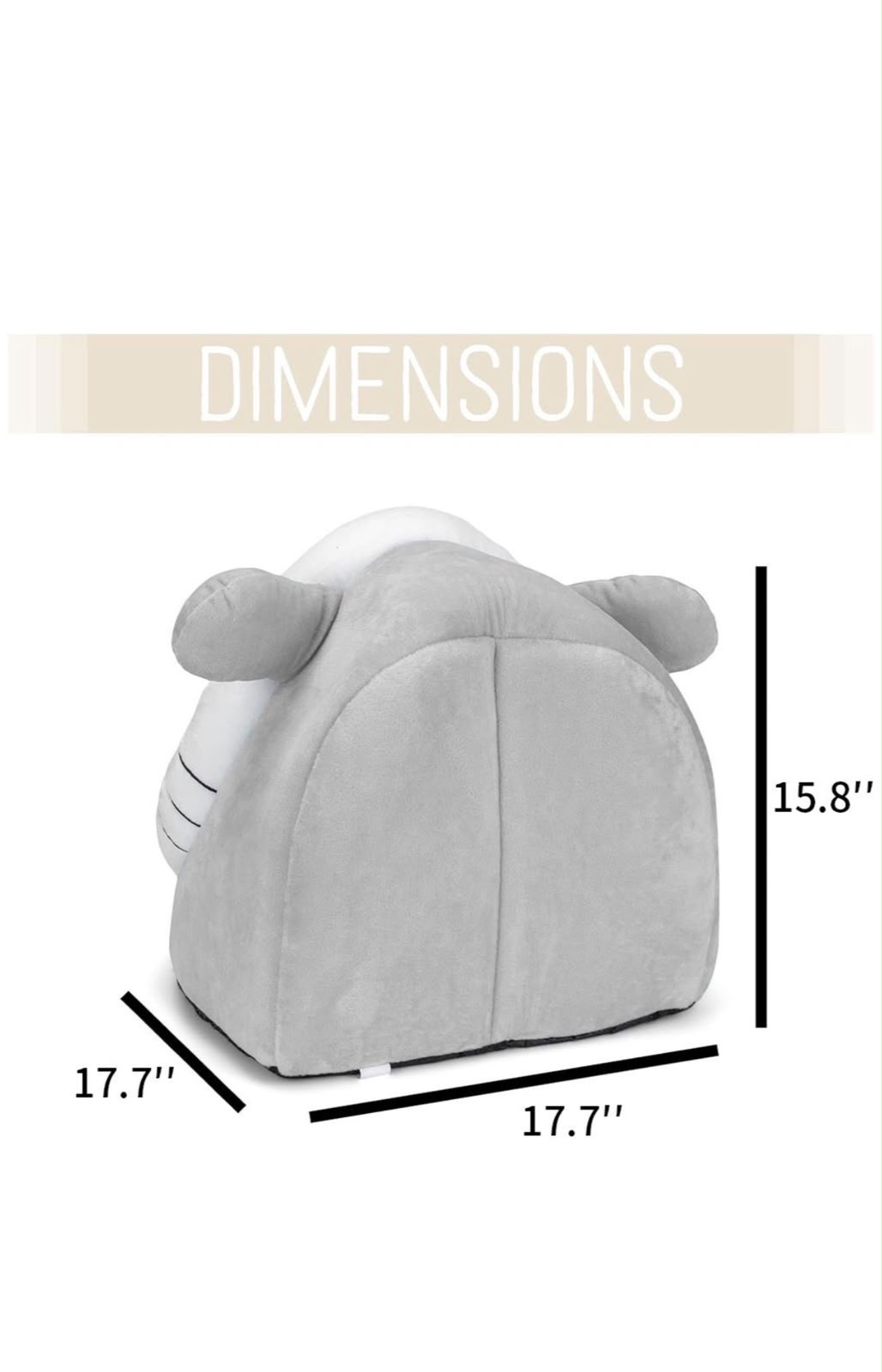 Cute Cozy Cat Beds for Indoor Cats - 2 in 1 Cat Cave Bed with Plush Ball