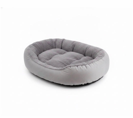 Soft Oval Comfortable Plush Pet Bed - 40 x 50 cm