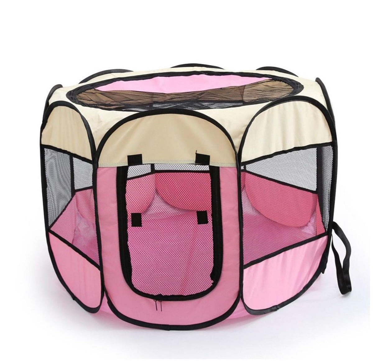Pet Play Pen : For Indoor, Outdoor Use. Collapsible, Portable, Lightweight - Blue